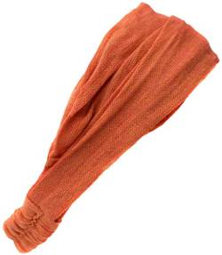 Gheri Elastisches Hippie-Bandana-Stirnband aus Baumwolle, einfarbig, Einfaches Orange von Gheri