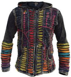 Gheri Herren Baumwolle Messerschnitt Elf Zeigte Darauf Kapuzenpullover Jacke Sommer X-Large von Gheri