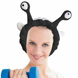 Ghjkldha Stirnband zum Waschen des Gesichts | Elastische Plüsch-Schneckenaugen-Stirnbänder für Frauen - Niedlicher Tierkopf-Reifen für Mädchen, flauschiger Cartoon-Kopftuch für Spa-Yoga-Make-up von Ghjkldha
