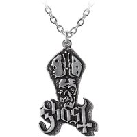 Ghost Anhänger - Papa Logo Pendant - für Damen - silberfarben  - Lizenziertes Merchandise! von Ghost