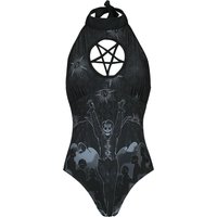 Ghost Badeanzug - EMP Signature Collection - S bis XXL - für Damen - Größe L - schwarz  - EMP exklusives Merchandise! von Ghost