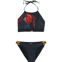 Ghost Bikini-Set - EMP Signature Collection - S bis L - für Damen - Größe S - schwarz/orange  - EMP exklusives Merchandise! von Ghost