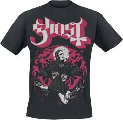 Ghost Guitars Männer T-Shirt schwarz 3XL 100% Baumwolle Band-Merch, Bands von Ghost