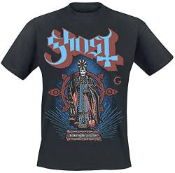 Ghost Habemus Papam Männer T-Shirt schwarz XXL 100% Baumwolle Band-Merch, Bands von Ghost