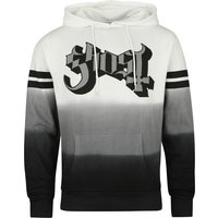 Ghost Kapuzenpullover - Logo Dip Dye - S bis XXL - für Männer - Größe M - weiß/schwarz  - EMP exklusives Merchandise! von Ghost