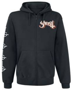 Ghost Papa Ring Männer Kapuzenjacke schwarz L 50% Baumwolle, 50% Polyester Band-Merch, Bands, Musik von Ghost