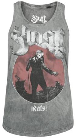 Ghost Rats Frauen Top grau XL 100% Baumwolle Band-Merch, Bands von Ghost