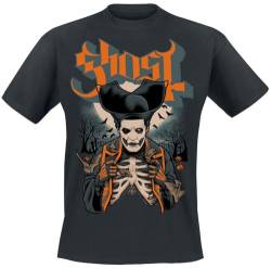 Ghost Ribs & Bats Männer T-Shirt schwarz L 100% Baumwolle Band-Merch, Bands, Nachhaltigkeit von Ghost