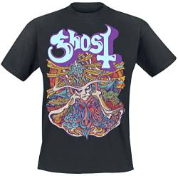 Ghost Satanic Panic Männer T-Shirt schwarz XXL 100% Baumwolle Band-Merch, Bands von Ghost