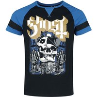 Ghost T-Shirt - EMP Signature Collection - S bis 3XL - für Männer - Größe S - schwarz/blau  - EMP exklusives Merchandise! von Ghost