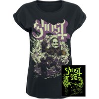 Ghost T-Shirt - FOG YK - GITD - S bis 5XL - für Damen - Größe 4XL - schwarz  - EMP exklusives Merchandise! von Ghost