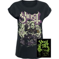 Ghost T-Shirt - FOG YK - GITD - S bis 5XL - für Damen - Größe M - schwarz  - EMP exklusives Merchandise! von Ghost