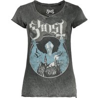 Ghost T-Shirt - Opus - S bis 4XL - für Damen - Größe L - grau  - Lizenziertes Merchandise! von Ghost