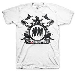 Ghostbusters Offizielles Lizenzprodukt Team Herren T-Shirt Groß & Hoch Herren T-Shirt (Weiß), 4XL von Ghostbusters