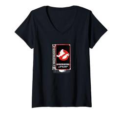 Ghostbusters VHS-Band T-Shirt mit V-Ausschnitt von Ghostbusters