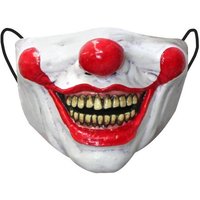 Ghoulish Productions Verkleidungsmaske Clown Mundmaske, Halbmaske aus Latex zum Tragen über Deinen Mundschutz von Ghoulish Productions