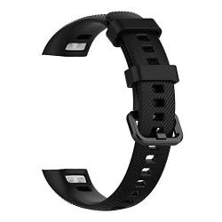 Ghulumn Uhrenarmband für 4 Armbänder aus weichem Silikon, Ersatzarmband für 5 schwarze Armbänder, Silikon von Ghulumn