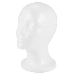 Weibliche Schaum Schaufensterpuppe Kopf Modell Hut PerüCke Display Stand Rack Weiß von Ghulumn