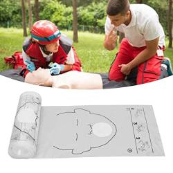 CPR Face Shield 1 Roll Cardiopulmonary Resuscitation Barrier Einweg-Gesichtsschutzschild für die Herz-Lungen-Wiederbelebung für den Notfall oder das Training von Ghzste