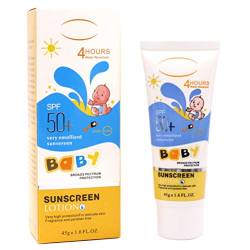 Sonnenschutz für Säuglinge und Babys, 45 Ml, Lichtschutzfaktor 50+, Sonnencreme für Gesicht und Körper, Aufhellende und Hautschützende Sonnencreme (Sortierte Farbe) von Ghzste