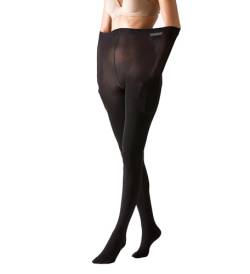 Gi&Gi Curvy Strumpfhose in Übergröße, gebogene Socken 80 den blickdicht mit weicher Mikrofaser, Schwarz , XL-XXL Plus von Gi&Gi