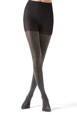 Gi&Gi Damen-Strumpfhose aus Tiger, 40Den Extra Comfort Gute Qualität Made in Italy No.1183, Schwarz , Small-Medium von Gi&Gi