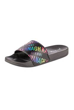 Gianni Kavanagh Damen Multicolor Logomania Sliders Slide Sandalen, bunt, 36 EU von Gianni Kavanagh