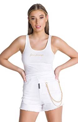 Gianni Kavanagh Damen White Block Tank Top Weste, weiß, X-Small von Gianni Kavanagh