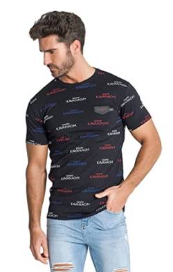 Gianni Kavanagh Herren Black Attitude Allover Tee T-Shirt, schwarz, M von Gianni Kavanagh