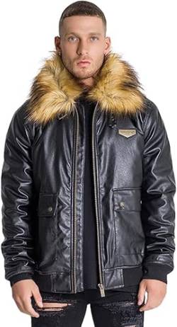 Gianni Kavanagh Herren Black Bliss Aviator Jacket, schwarz, XL von Gianni Kavanagh