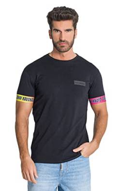 Gianni Kavanagh Herren Black Chromatica Elastic Tee T-Shirt, schwarz, M von Gianni Kavanagh