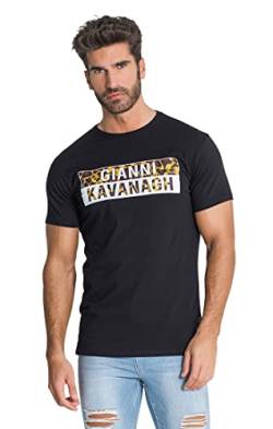 Gianni Kavanagh Herren Black Jenga GK Box Tee T-Shirt, schwarz, S von Gianni Kavanagh