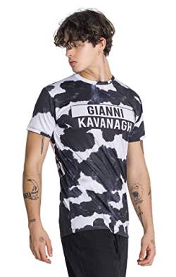 Gianni Kavanagh Herren Black Jenga Print Tee T-Shirt, schwarz, S von Gianni Kavanagh