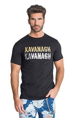 Gianni Kavanagh Herren Black Reverse Tee T-Shirt, schwarz, S von Gianni Kavanagh