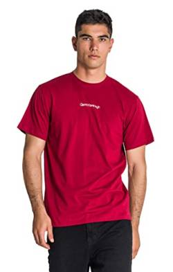 Gianni Kavanagh Herren Burgundy Bliss Micro Regular Tee T-Shirt, Rot, M von Gianni Kavanagh