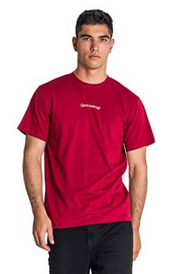 Gianni Kavanagh Herren Burgundy Bliss Micro Regular Tee T-Shirt, Rot, XS von Gianni Kavanagh