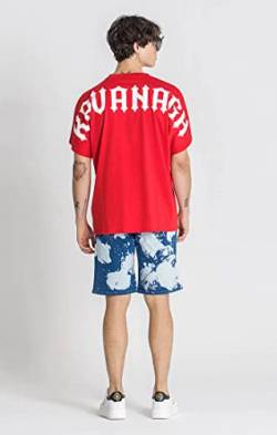 Gianni Kavanagh Herren Red Hype Oversized Tee T-Shirt, Rot, M von Gianni Kavanagh