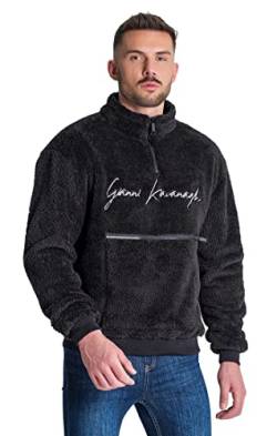 Gianni Kavanagh Herren Schwarz (Black Signature Sherpa Sweat) Sweatshirt, M von Gianni Kavanagh
