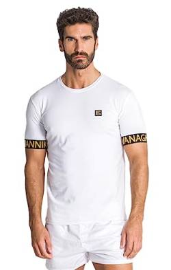 Gianni Kavanagh Herren Weiße Grenzen, Tee T-Shirt, L von Gianni Kavanagh