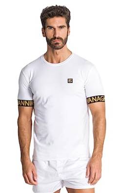 Gianni Kavanagh Herren Weiße Grenzen, Tee T-Shirt, S von Gianni Kavanagh