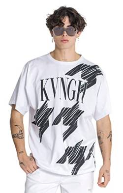 Gianni Kavanagh Herren White Acronym Oversized Tee T-Shirt, weiß, XL von Gianni Kavanagh