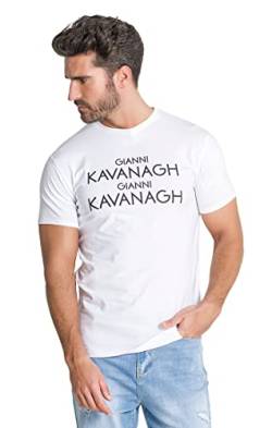 Gianni Kavanagh Herren White Attitude Tee T-Shirt, weiß, S von Gianni Kavanagh