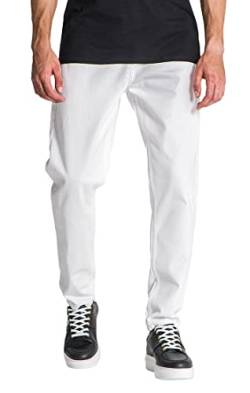 Gianni Kavanagh Herren White Carrot Leg Jeans, XL von Gianni Kavanagh