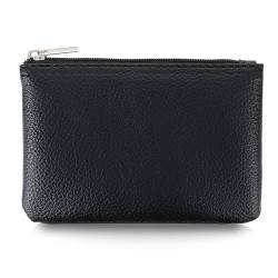 Giantree Mini Münzbörsen für Damen, Kleines Portemonnaie Damen Mini für Coin Purse Schlüsseletui, Klein Geldbörse Mini Geldbeutel für Münztaschen Lose Münze Aufbewahrung Münztasche (Black) von Giantree