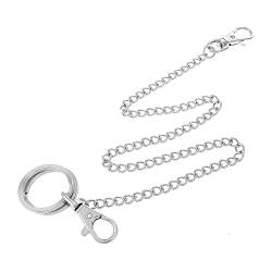 Giantree Schlüsselanhänger Kette, Schlüsselkette Hosen Kette Mit Karabinerhaken Edelstahl Durable Kette Karabiner Schlüsselringe Schlüsselhalter Für Männer (1Pcs 40CM) von Giantree