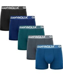 Gianvaglia 5er Pack Herren Boxershorts - Baumwolle - 5007 - XL - XL - Kombi, XL - Kombi, XL von Gianvaglia