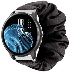 Giaogor Armband Kompatibel mit AGPTEK LW11, weiche Haargummis Uhrenarmband für AGPTEK LW11/ YAMAY SW022 Smartwatch (schwarz) von Giaogor