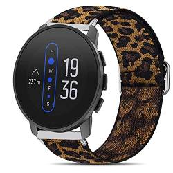 Giaogor Armband Kompatibel mit SUUNTO 9 Peak, weiche Haargummis Uhrenarmband für SUUNTO 9 Peak Smartwatch (Leopard) von Giaogor