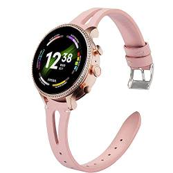 LvBu Armband Kompatibel mit Fossil Gen 6 damen, Quick Release Leder Classic Ersatz Uhrenarmband für für Fossil Gen 6 42mmSmartwatch (Rosa) von Giaogor