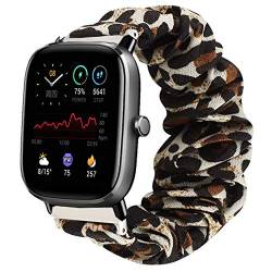 LvBu Armband Kompatibel mit GTS 2 Mini, weiche Haargummis Uhrenarmband für Amazfit GTS 2 Mini/GTS 2 Smartwatch (Leopard) von Giaogor